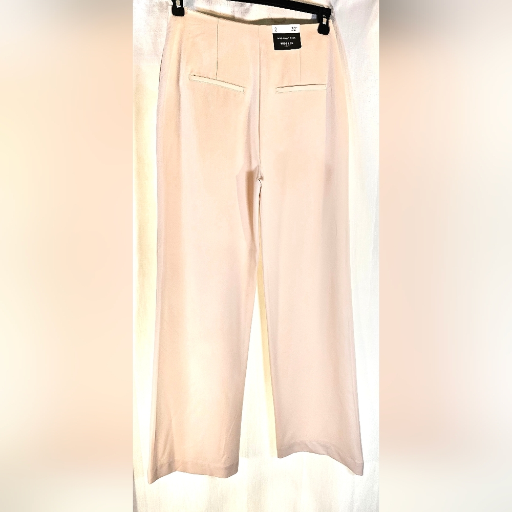 Nwt Who What Wear Sz 2 HR Wide Leg Pants - Picture 5 of 8
